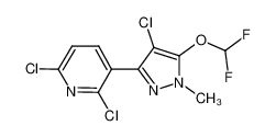 3-(2,6-dichloro-3-pyridyl)-4-chloro-5-difluoromethoxy-1-methyl-[1H]-pyrazole CAS:681858-06-0 manufacturer & supplier