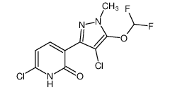 6-chloro-3-(4-chloro-5-(difluoromethoxy)-1-methyl-1H-pyrazol-3-yl)pyridin-2(1H)-one CAS:681858-10-6 manufacturer & supplier