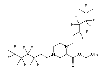 ethyl 1,4-bis(3,3,4,4,5,5,6,6,6-nonafluorohexyl)piperazine-2-carboxylate CAS:681858-56-0 manufacturer & supplier