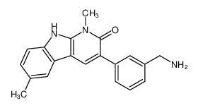 3-(3-(aminomethyl)phenyl)-1,6-dimethyl-1,9-dihydro-2H-pyrido[2,3-b]indol-2-one CAS:681859-97-2 manufacturer & supplier