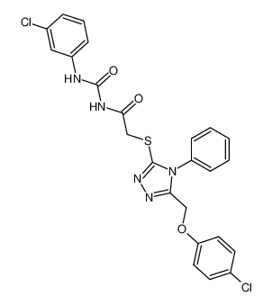 2-[5-(4-chloro-phenoxymethyl)-4-phenyl-4H-[1,2,4]triazol-3-ylsulfanyl]-N-(3-chloro-phenylcarbamoyl)-acetamide CAS:68195-30-2 manufacturer & supplier