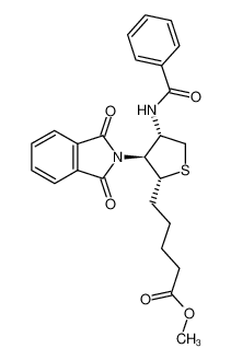 r-4-Benzoylamino-t-3-phthalimido-c-2-(δ-methoxycarbonylbutyl)-thiophan CAS:68204-55-7 manufacturer & supplier