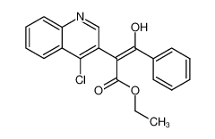 (E)-2-(4-Chloro-quinolin-3-yl)-3-hydroxy-3-phenyl-acrylic acid ethyl ester CAS:68207-86-3 manufacturer & supplier