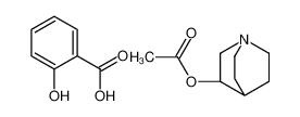 1-azabicyclo[2.2.2]octan-3-yl acetate,2-hydroxybenzoic acid CAS:6821-59-6 manufacturer & supplier