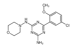 6-(5-chloro-2-methoxy-phenyl)-N-morpholin-4-yl-[1,3,5]triazine-2,4-diamine CAS:68215-95-2 manufacturer & supplier