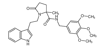 1-(2-(1H-indol-3-yl)ethyl)-2-methyl-5-oxo-N-(3,4,5-trimethoxybenzyl)pyrrolidine-2-carboxamide CAS:682152-73-4 manufacturer & supplier