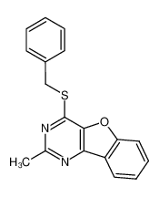 4-benzylsulfanyl-2-methyl-benzo[4,5]furo[3,2-d]pyrimidine CAS:68217-86-7 manufacturer & supplier