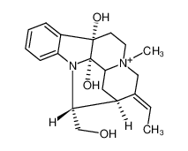 (2S,7aS,12aS,13R,E)-3-ethylidene-7a,12a-dihydroxy-13-(hydroxymethyl)-5-methyl-1,2,3,4,5,6,7,7a,12a,12b-decahydro-2,12-methanoindolo[2,3-a]quinolizin-5-ium CAS:6822-67-9 manufacturer & supplier