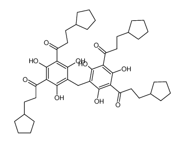 1-[3-[3,5-Bis-(3-cyclopentyl-propionyl)-2,4,6-trihydroxy-benzyl]-5-(3-cyclopentyl-propionyl)-2,4,6-trihydroxy-phenyl]-3-cyclopentyl-propan-1-one CAS:68223-36-9 manufacturer & supplier