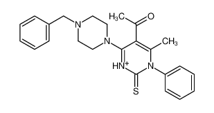 1-[4-(4-benzylpiperazin-4-ium-1-yl)-6-methyl-1-phenyl-2-sulfanylidenepyrimidin-5-yl]ethanone CAS:6823-17-2 manufacturer & supplier