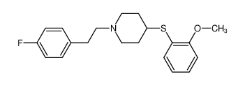 4-(2-methoxyphenylsulfanyl)-1-[2-(4-fluorophenyl)ethyl]-piperidine CAS:682329-22-2 manufacturer & supplier