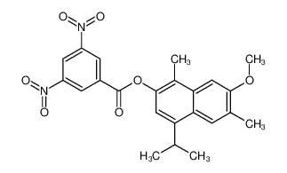 3,5-Dinitro-benzoic acid 4-isopropyl-7-methoxy-1,6-dimethyl-naphthalen-2-yl ester CAS:68233-95-4 manufacturer & supplier