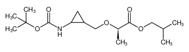 isobutyl (2R)-2-((2-((tert-butoxycarbonyl)amino)cyclopropyl)methoxy)propanoate CAS:682332-31-6 manufacturer & supplier