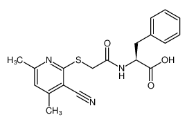 L-Phenylalanine, N-[[(3-cyano-4,6-dimethyl-2-pyridinyl)thio]acetyl]- CAS:682334-30-1 manufacturer & supplier