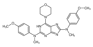 N2,N8-bis(4-methoxyphenyl)-N2,N8-dimethyl-6-morpholino-1H-purine-2,8-diamine CAS:682337-59-3 manufacturer & supplier