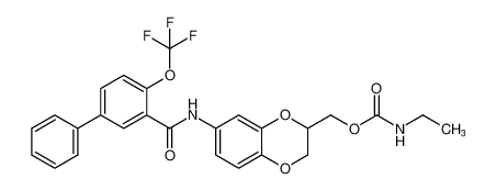 (7-(4-(trifluoromethoxy)-[1,1'-biphenyl]-3-carboxamido)-2,3-dihydrobenzo[b][1,4]dioxin-2-yl)methyl ethylcarbamate CAS:682339-82-8 manufacturer & supplier