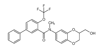 N-(3-(hydroxymethyl)-2,3-dihydrobenzo[b][1,4]dioxin-6-yl)-N-methyl-4-(trifluoromethoxy)-[1,1'-biphenyl]-3-carboxamide CAS:682339-85-1 manufacturer & supplier