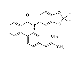 N-(2,2-difluorobenzo[d][1,3]dioxol-5-yl)-4'-(2-methylprop-1-en-1-yl)-[1,1'-biphenyl]-2-carboxamide CAS:682340-26-7 manufacturer & supplier