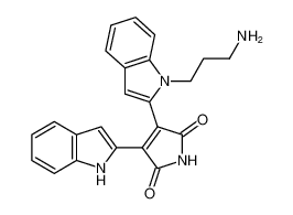 3-(1-(3-aminopropyl)-1H-indol-2-yl)-4-(1H-indol-2-yl)-1H-pyrrole-2,5-dione CAS:682340-48-3 manufacturer & supplier