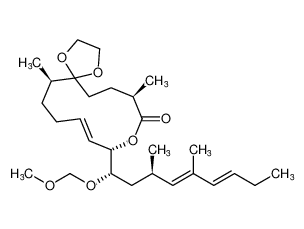 (8R,11S,16R,E)-11-((1S,3R,4E,6E)-1-(methoxymethoxy)-3,5-dimethylnona-4,6-dien-1-yl)-8,16-dimethyl-1,4,10-trioxaspiro[4.11]hexadec-12-en-9-one CAS:682342-49-0 manufacturer & supplier