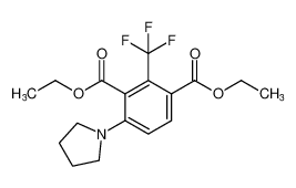 diethyl 4-(pyrrolidin-1-yl)-2-(trifluoromethyl)isophthalate CAS:682345-20-6 manufacturer & supplier