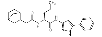 (2S)-2-(2-(bicyclo[2.2.1]heptan-2-yl)acetamido)-N-(5-phenyl-1H-pyrazol-3-yl)pentanamide CAS:682345-48-8 manufacturer & supplier