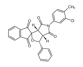 rel-(3R,3aS,6aR)-5-(3-chloro-4-methylphenyl)-3-phenyl-3a,6a-dihydrospiro[furo[3,4-c]pyrrole-1,2'-indene]-1',3',4,6(3H,5H)-tetraone CAS:682351-68-4 manufacturer & supplier