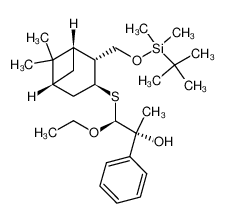 (1S,2R,3S,5R,1'S,2'R)-6,6-dimethyl-3-(1'-ethoxy-2'-phenyl-2'-hydroxy-1'-propylsulfanyl)-2-(O-t-butyl-dimethylsilyl-hydroxymethyl)-bicyclo[3.1.1]heptane CAS:682352-12-1 manufacturer & supplier