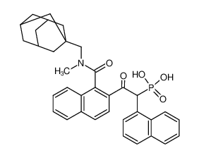 [2-[1-[[Methyl(tricyclo[3.3.1.13,7]dec-1-ylmethyl)amino]carbonyl]-2-naphthalenyl]-1-(1-naphthalenyl)-2-oxoethyl]-phosphonic acid CAS:682356-66-7 manufacturer & supplier