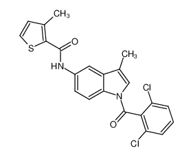 N-(1-(2,6-dichlorobenzoyl)-3-methyl-1H-indol-5-yl)-3-methylthiophene-2-carboxamide CAS:682357-86-4 manufacturer & supplier