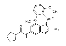 N-(1-(2,6-dimethoxybenzoyl)-2-methyl-1H-indol-5-yl)cyclopentanecarboxamide CAS:682358-24-3 manufacturer & supplier