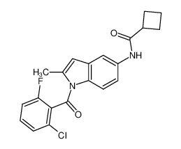 1-(2'-chloro-6'-fluorobenzoyl)-5-cyclobutanecarbonylamino-2-methylindole CAS:682358-39-0 manufacturer & supplier