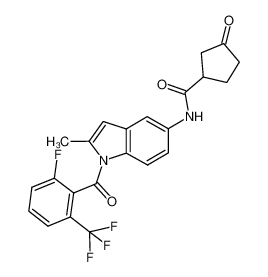 1-(2'-fluoro-6'-trifluoromethylbenzoyl)-5-(3-oxo-1-cyclopentanecarbonyl)amino-2-methylindole CAS:682358-51-6 manufacturer & supplier