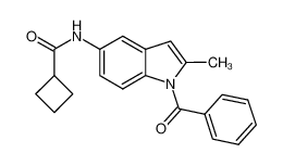 N-(1-benzoyl-2-methyl-1H-indol-5-yl)cyclobutanecarboxamide CAS:682358-74-3 manufacturer & supplier