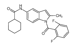 N-(1-(2,6-difluorobenzoyl)-2-methyl-1H-indol-5-yl)cyclohexanecarboxamide CAS:682358-78-7 manufacturer & supplier