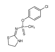 O-(4-chlorophenyl) P-methyl-N-(thiazolidin-2-ylidene)phosphonamidothioate CAS:68236-55-5 manufacturer & supplier