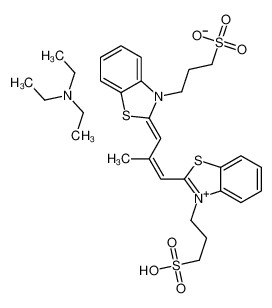 N,N-diethylethanamine,3-[(2Z)-2-[(E)-2-methyl-3-[3-(3-sulfopropyl)-1,3-benzothiazol-3-ium-2-yl]prop-2-enylidene]-1,3-benzothiazol-3-yl]propane-1-sulfonate CAS:68239-10-1 manufacturer & supplier