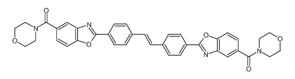 {2-[4-((Z)-2-{4-[5-(Morpholine-4-carbonyl)-benzooxazol-2-yl]-phenyl}-vinyl)-phenyl]-benzooxazol-5-yl}-morpholin-4-yl-methanone CAS:6824-59-5 manufacturer & supplier