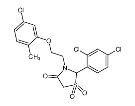 3-[2-(5-chloro-2-methyl-phenoxy)-ethyl]-2-(2,4-dichloro-phenyl)-1,1-dioxo-1λ6-thiazolidin-4-one CAS:68251-50-3 manufacturer & supplier