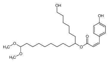 (Z)-3-(4-Hydroxy-phenyl)-acrylic acid 1-(6-hydroxy-hexyl)-10,10-dimethoxy-decyl ester CAS:68252-67-5 manufacturer & supplier