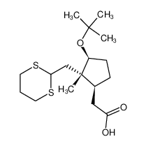 ((1S,2S,3S)-3-tert-Butoxy-2-[1,3]dithian-2-ylmethyl-2-methyl-cyclopentyl)-acetic acid CAS:68253-47-4 manufacturer & supplier