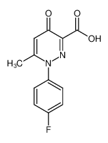 1-(4-fluorophenyl)-1,4-dihydro-4-oxo-6-methylpyridazine-3-carboxylic acid CAS:68254-12-6 manufacturer & supplier