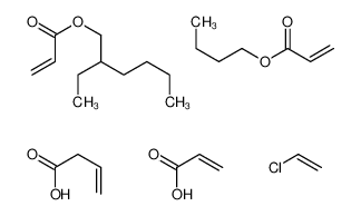 but-3-enoic acid,butyl prop-2-enoate,chloroethene,2-ethylhexyl prop-2-enoate,prop-2-enoic acid CAS:68259-20-1 manufacturer & supplier