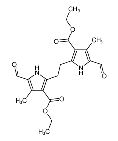 5,5'-diformyl-4,4'-dimethyl-2,2'-ethane-1,2-diyl-bis-pyrrole-3-carboxylic acid diethyl ester CAS:6827-03-8 manufacturer & supplier