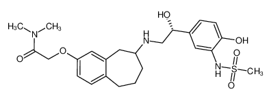 2-((8-(((R)-2-hydroxy-2-(4-hydroxy-3-(methylsulfonamido)phenyl)ethyl)amino)-6,7,8,9-tetrahydro-5H-benzo[7]annulen-2-yl)oxy)-N,N-dimethylacetamide CAS:682738-94-9 manufacturer & supplier