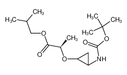 trans-isobutyl (2R)-2-({2-[tert-butoxycarbonylamino]cyclopropyl}oxy)propanoate CAS:682749-71-9 manufacturer & supplier