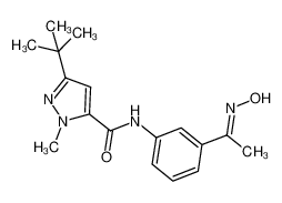 3-(tert-butyl)-N-(3-(1-(hydroxyimino)ethyl)phenyl)-1-methyl-1H-pyrazole-5-carboxamide CAS:682754-34-3 manufacturer & supplier