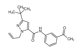 N-(3-acetylphenyl)-1-allyl-3-(tert-butyl)-1H-pyrazole-5-carboxamide CAS:682754-61-6 manufacturer & supplier