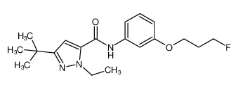 3-(tert-butyl)-1-ethyl-N-(3-(3-fluoropropoxy)phenyl)-1H-pyrazole-5-carboxamide CAS:682754-70-7 manufacturer & supplier