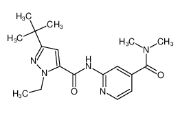 2-[[[3-(1,1-dimethylethyl)-1-ethyl-1H-pyrazol-5-yl]carbonyl]amino]-N,N-dimethyl-4-pyridinecarboxamide CAS:682755-80-2 manufacturer & supplier